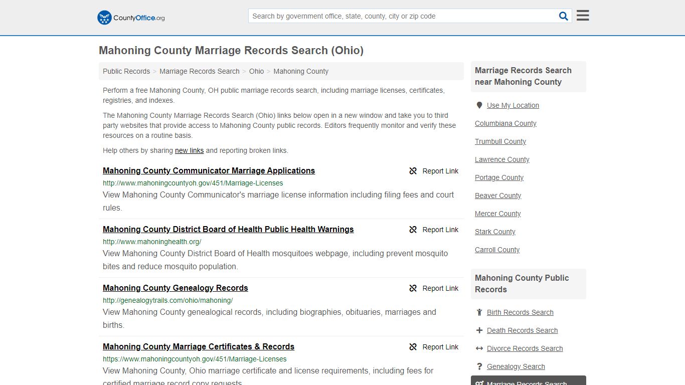Marriage Records Search - Mahoning County, OH (Marriage ...